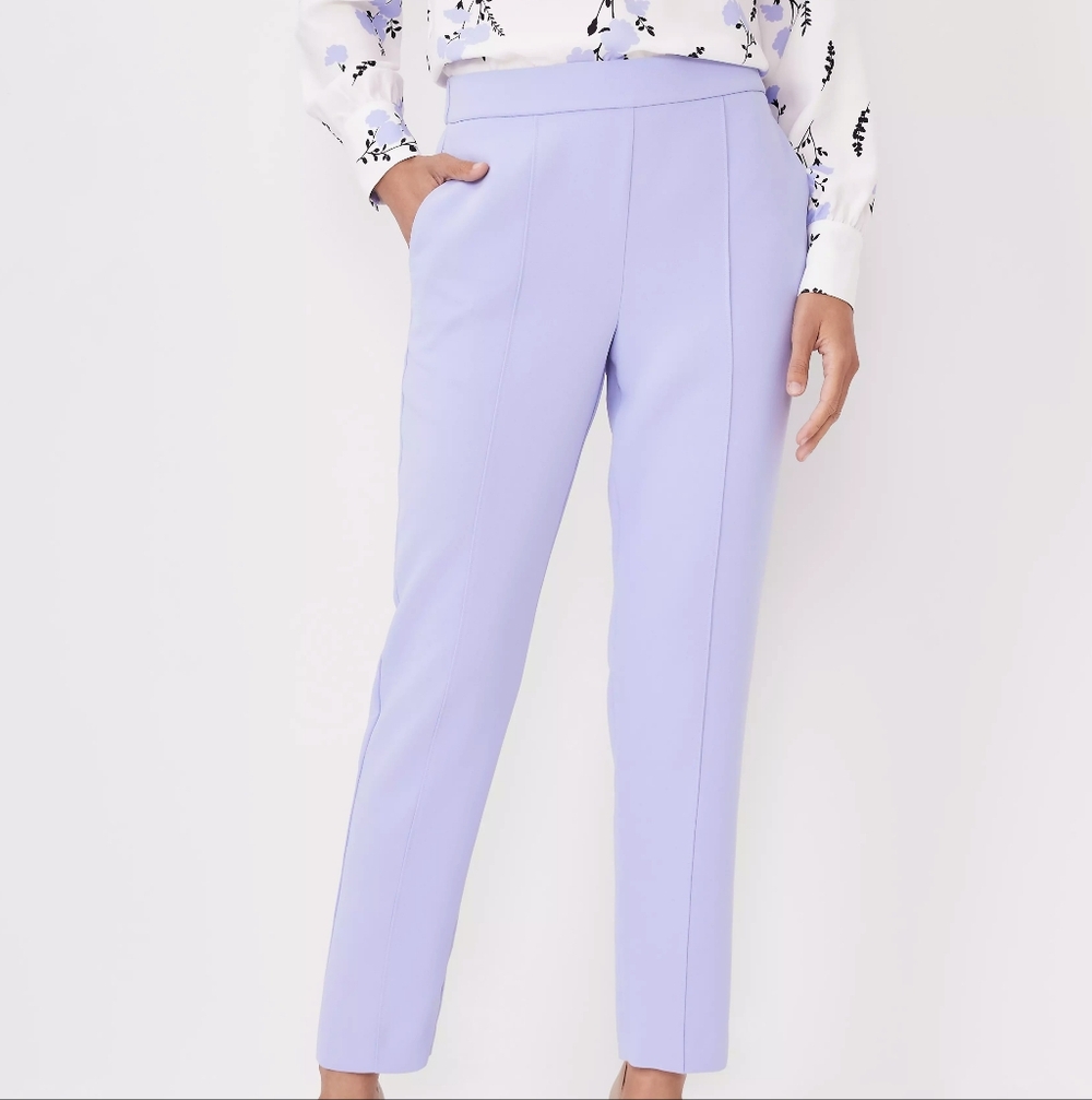 ANN TAYLOR periwinkle eva ankle pant